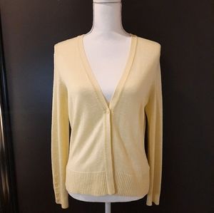 ANNE KLEIN | Button- down, Long Sleeve Sweater